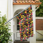 Colorful Watercolor Tulip Pattern Print Polyester Flag