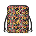Colorful Watercolor Tulip Pattern Print Rectangular Crossbody Bag