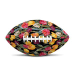 Colorful Watercolor Tulip Pattern Print Rugby Ball