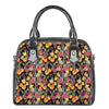 Colorful Watercolor Tulip Pattern Print Shoulder Handbag