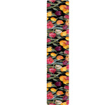 Colorful Watercolor Tulip Pattern Print Table Runner