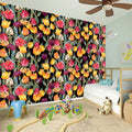 Colorful Watercolor Tulip Pattern Print Wall Sticker