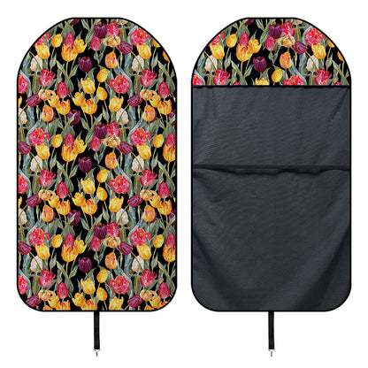 Colorful Watercolor Tulip Pattern Print Waterproof Car Seat Cover