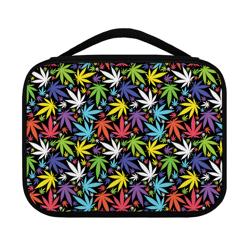 Colorful Weed Leaf Pattern Print Classic Bible Case