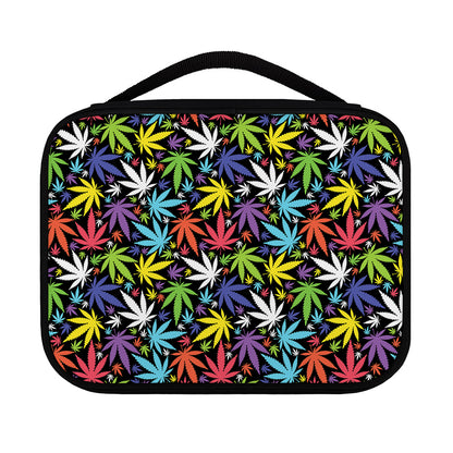 Colorful Weed Leaf Pattern Print Classic Bible Case