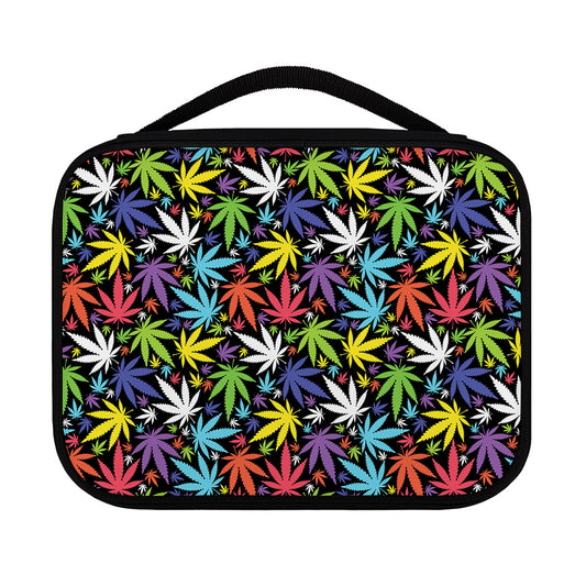 Colorful Weed Leaf Pattern Print Classic Bible Case