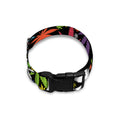 Colorful Weed Leaf Pattern Print Dog Collar