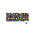 Colorful Weed Leaf Pattern Print Extended Mouse Pad
