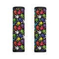 Colorful Weed Leaf Pattern Print Handle Covers
