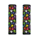 Colorful Weed Leaf Pattern Print Handle Covers
