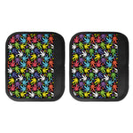 Colorful Weed Leaf Pattern Print Handle Covers