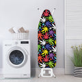 Colorful Weed Leaf Pattern Print Ironing Board Cover