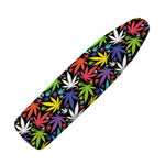 Colorful Weed Leaf Pattern Print Ironing Board Cover