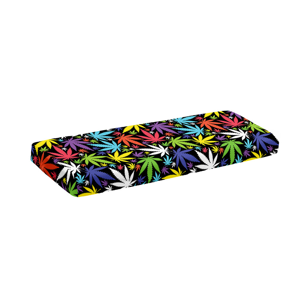 Colorful Weed Leaf Pattern Print Piano Keyboard Cover