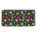 Colorful Weed Leaf Pattern Print Towel