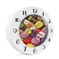 Colorful Wool Yarns Print Alarm Clock