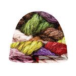 Colorful Wool Yarns Print Beanie