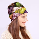 Colorful Wool Yarns Print Beanie