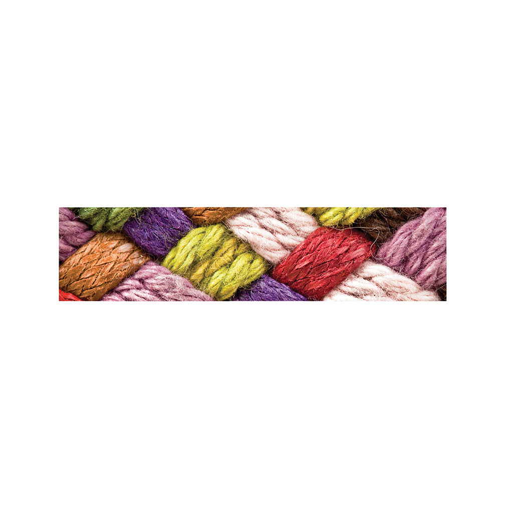 Colorful Wool Yarns Print Bed Runner