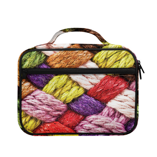 Colorful Wool Yarns Print Briefcase Bible Bag
