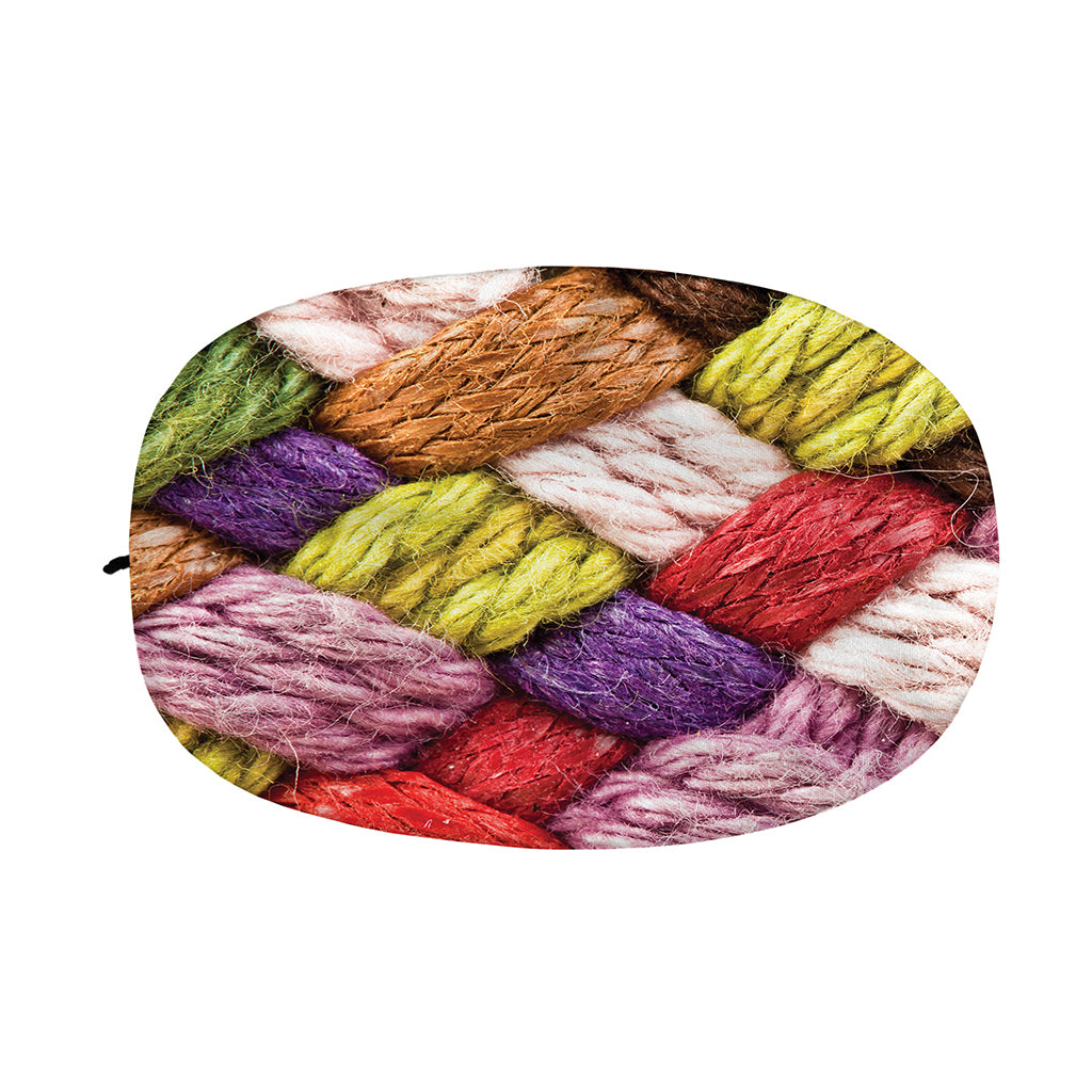 Colorful Wool Yarns Print Car Side Mirror Covers