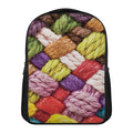 Colorful Wool Yarns Print Casual Backpack