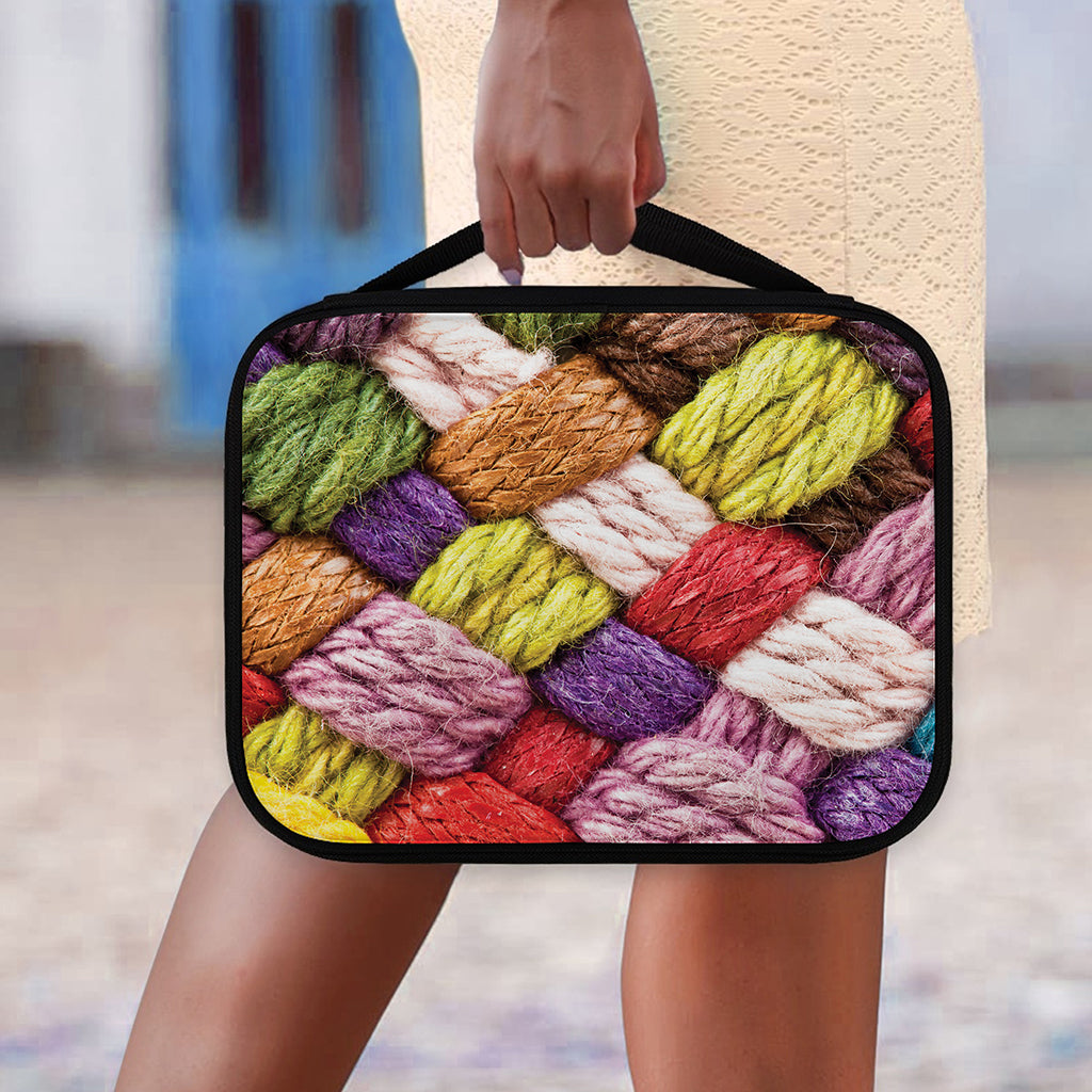 Colorful Wool Yarns Print Classic Bible Case