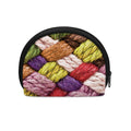 Colorful Wool Yarns Print Coin Purse