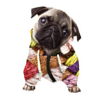 Colorful Wool Yarns Print Dog Zip Up Hoodie