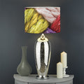 Colorful Wool Yarns Print Drum Lamp Shade