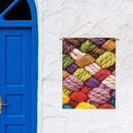 Colorful Wool Yarns Print Garden Flag