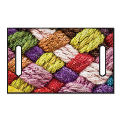 Colorful Wool Yarns Print Golf Cart Seat Cover