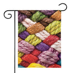 Colorful Wool Yarns Print House Flag