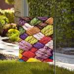 Colorful Wool Yarns Print House Flag