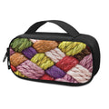 Colorful Wool Yarns Print Portable Cooler Travel Case