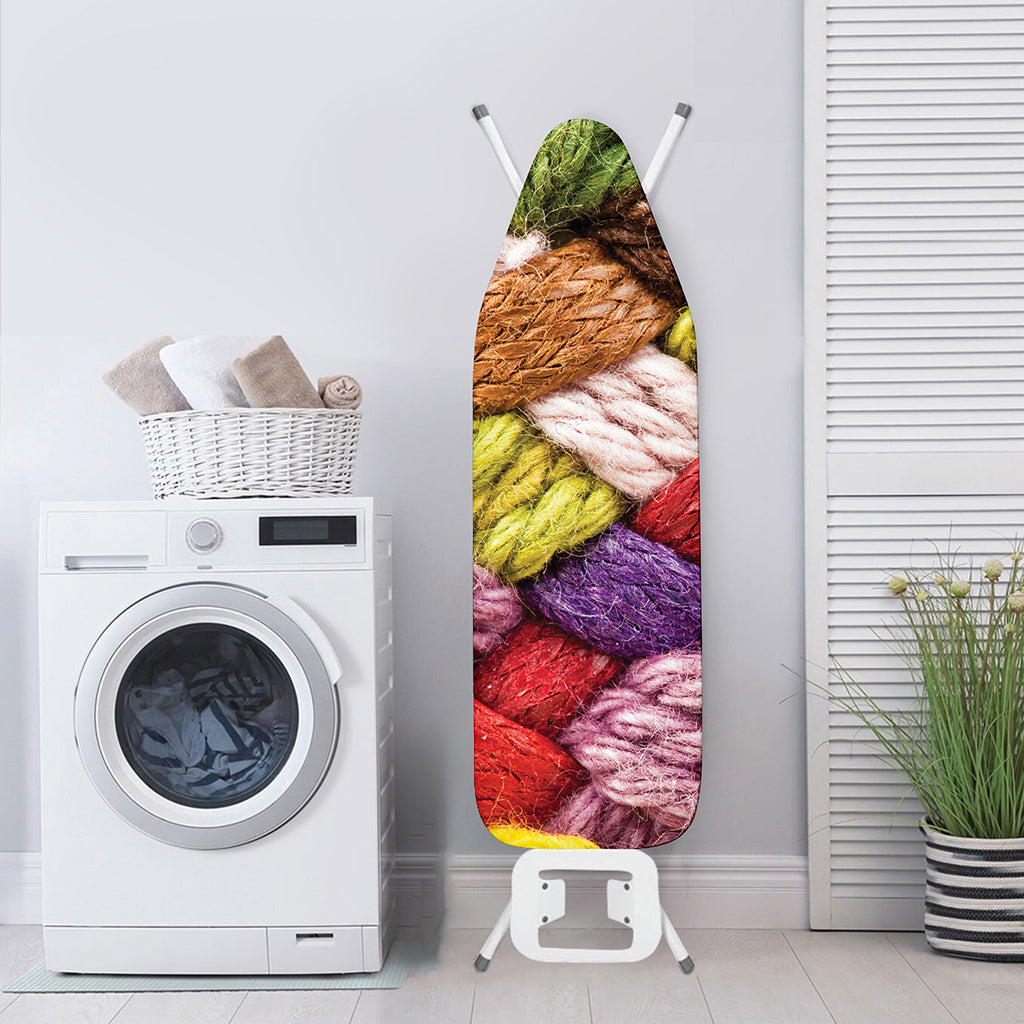 Colorful Wool Yarns Print Ironing Board Cover