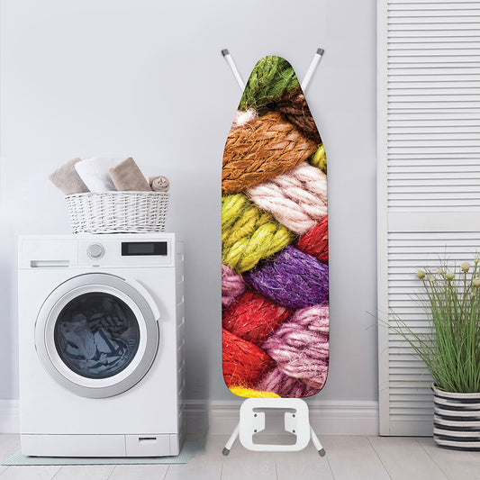Colorful Wool Yarns Print Ironing Board Cover