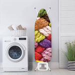 Colorful Wool Yarns Print Ironing Board Cover