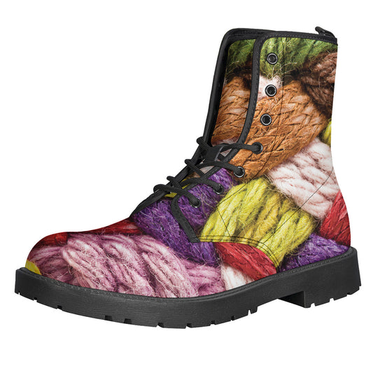 Colorful Wool Yarns Print Backpack