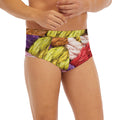Colorful Wool Yarns Print Men's Briefs