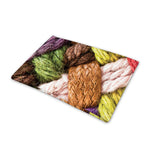 Colorful Wool Yarns Print Pet Cooling Mat Cover