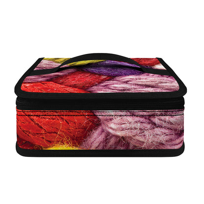 Colorful Wool Yarns Print Small Lunch Bag