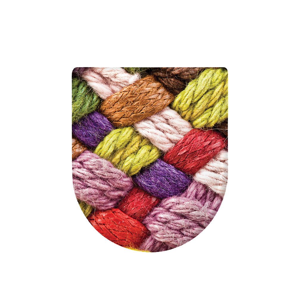 Colorful Wool Yarns Print Toilet Lid Cover