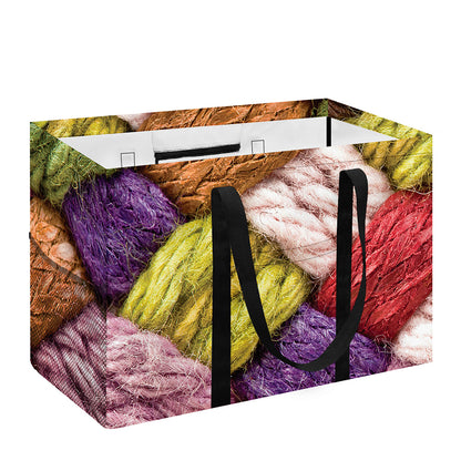 Colorful Wool Yarns Print Utility Tote Bag