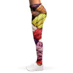 Colorful Wool Yarns Print Women's Leggings