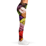 Colorful Wool Yarns Print Women's Leggings