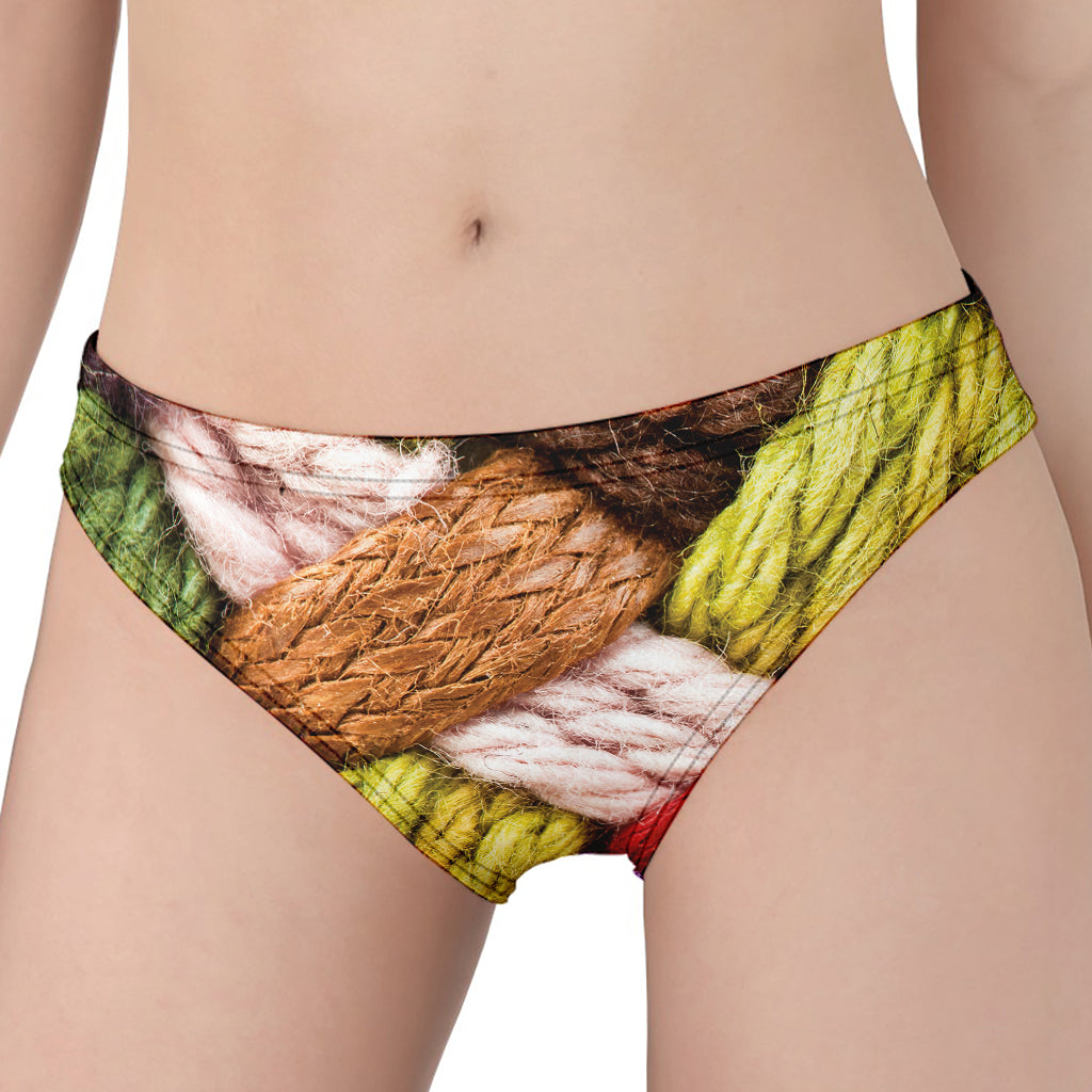 Colorful Wool Yarns Print Women's Panties
