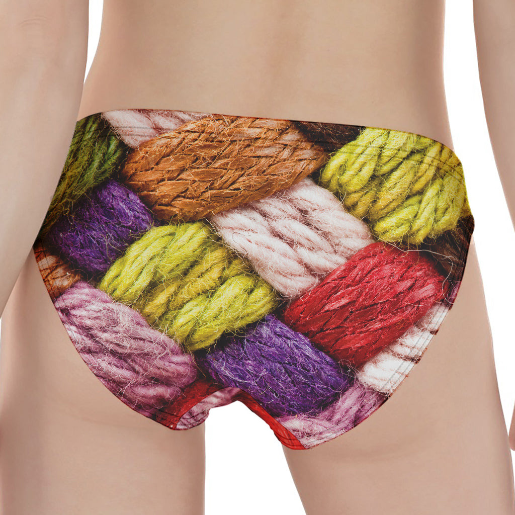 Colorful Wool Yarns Print Women's Panties