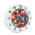 Colorful Yarn Balls Print Alarm Clock