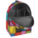 Colorful Yarn Balls Print Backpack